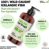 DELEY NATURALS - Deley Naturals Dog Fish Oil Icelandic 2X Omega 16 Fl.Oz. - The Red Vitamin MX - Aceite De Pescado Para Perros - {{ shop.shopifyCountryName }}