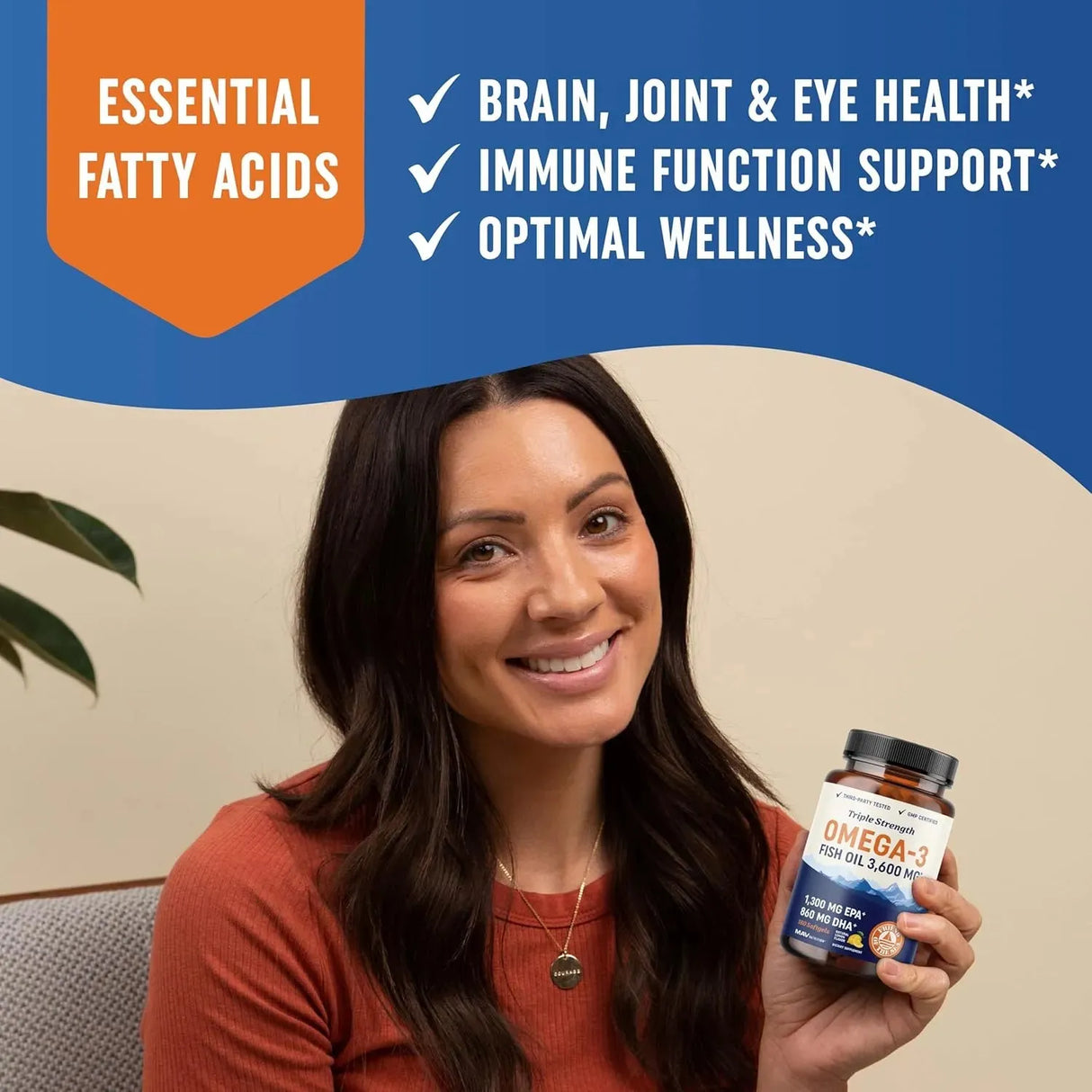 MAV NUTRITION - MAV Nutrition Triple Strength Omega 3 Fish Oil 3600Mg. 180 Capsulas Blandas - The Red Vitamin MX - Suplementos Alimenticios - {{ shop.shopifyCountryName }}