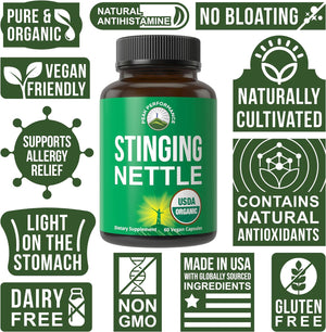 PEAK PERFORMANCE - Peak Performance USDA Organic Stinging Nettle 60 Capsulas - The Red Vitamin MX - Suplementos Alimenticios - {{ shop.shopifyCountryName }}