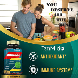 TENMIDO - Tenmido Moringa with Turmeric Ashwagandha Ginger Licorice Black Pepper 60 Capsulas 2 Pack - The Red Vitamin MX - Suplementos Alimenticios - {{ shop.shopifyCountryName }}