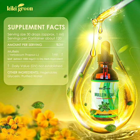 KIKI GREEN - KIKI Green Liquid Mullein Leaf Tincture 2 Fl.Oz. - The Red Vitamin MX - Suplementos Alimenticios - {{ shop.shopifyCountryName }}