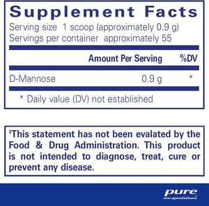 PURE ENCAPSULATIONS - Pure Encapsulations D-Mannose Powder 50Gr. - The Red Vitamin MX - Suplementos Alimenticios - {{ shop.shopifyCountryName }}