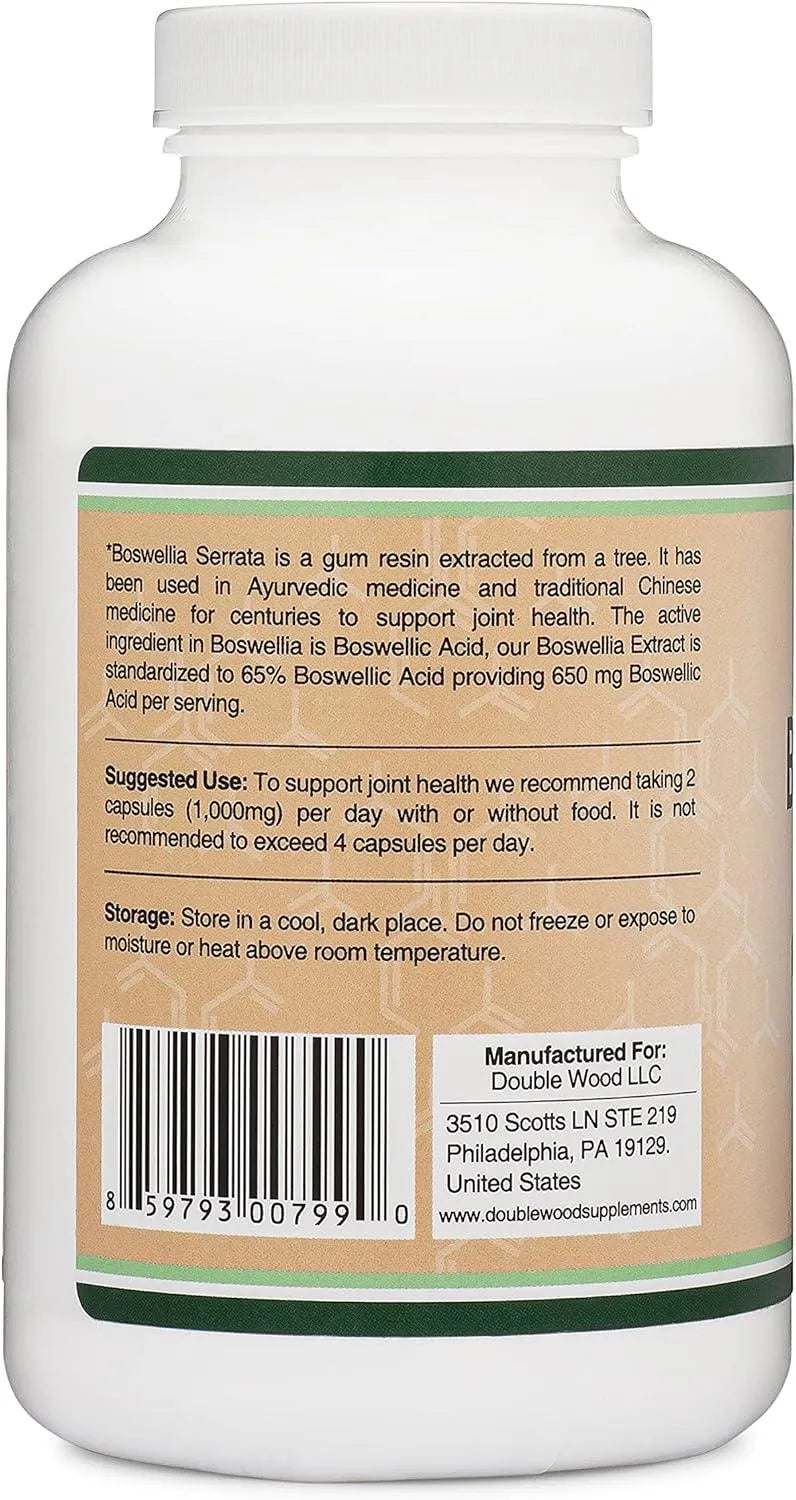 DOUBLE WOOD SUPPLEMENTS - Double Wood Supplements Boswellia Serrata 1000Mg. 240 Capsulas - The Red Vitamin MX - Suplementos Alimenticios - {{ shop.shopifyCountryName }}