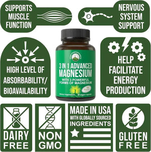 PEAK PERFORMANCE - Peak Performance 3 in 1 Advanced Magnesium Complex 90 Capsulas - The Red Vitamin MX - Suplementos Alimenticios - {{ shop.shopifyCountryName }}