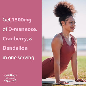 THOMAS REMEDIES - Thomas' all-natural Remedies D-mannose 1200Mg. with Cranberry and Dandelion 120 Capsulas - The Red Vitamin MX - Suplementos Alimenticios - {{ shop.shopifyCountryName }}