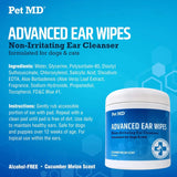 PET MD - Pet MD Cat and Dog Advanced Ear Cleaner Wipes 100 Toallitas - The Red Vitamin MX - Cuidado Del Oído De Perros - {{ shop.shopifyCountryName }}