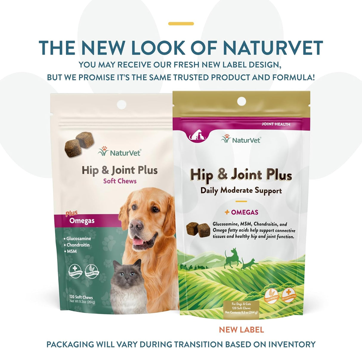 NaturVet Hip & Joint Plus 120 Masticables