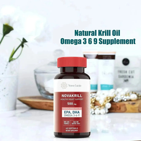 NOVA LUCIA - Nova Lucia Natural Krill Oil 1000Mg. 60 Capsulas Blandas - The Red Vitamin MX - Suplementos Alimenticios - {{ shop.shopifyCountryName }}