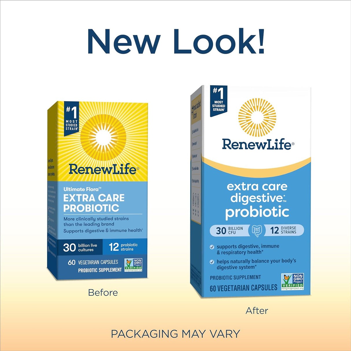 Renew Life Extra Care Probiotic 30 Billion CFU 60 Capsulas