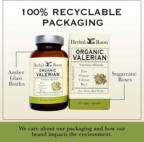 HERBAL ROOTS - Herbal Roots Pure Organic Valerian Root 900Mg. 60 Capsulas - The Red Vitamin MX - Suplementos Alimenticios - {{ shop.shopifyCountryName }}