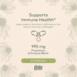 GAIA HERBS - Gaia Herbs Echinacea Supreme 60 Capsulas - The Red Vitamin MX - Suplementos Alimenticios - {{ shop.shopifyCountryName }}