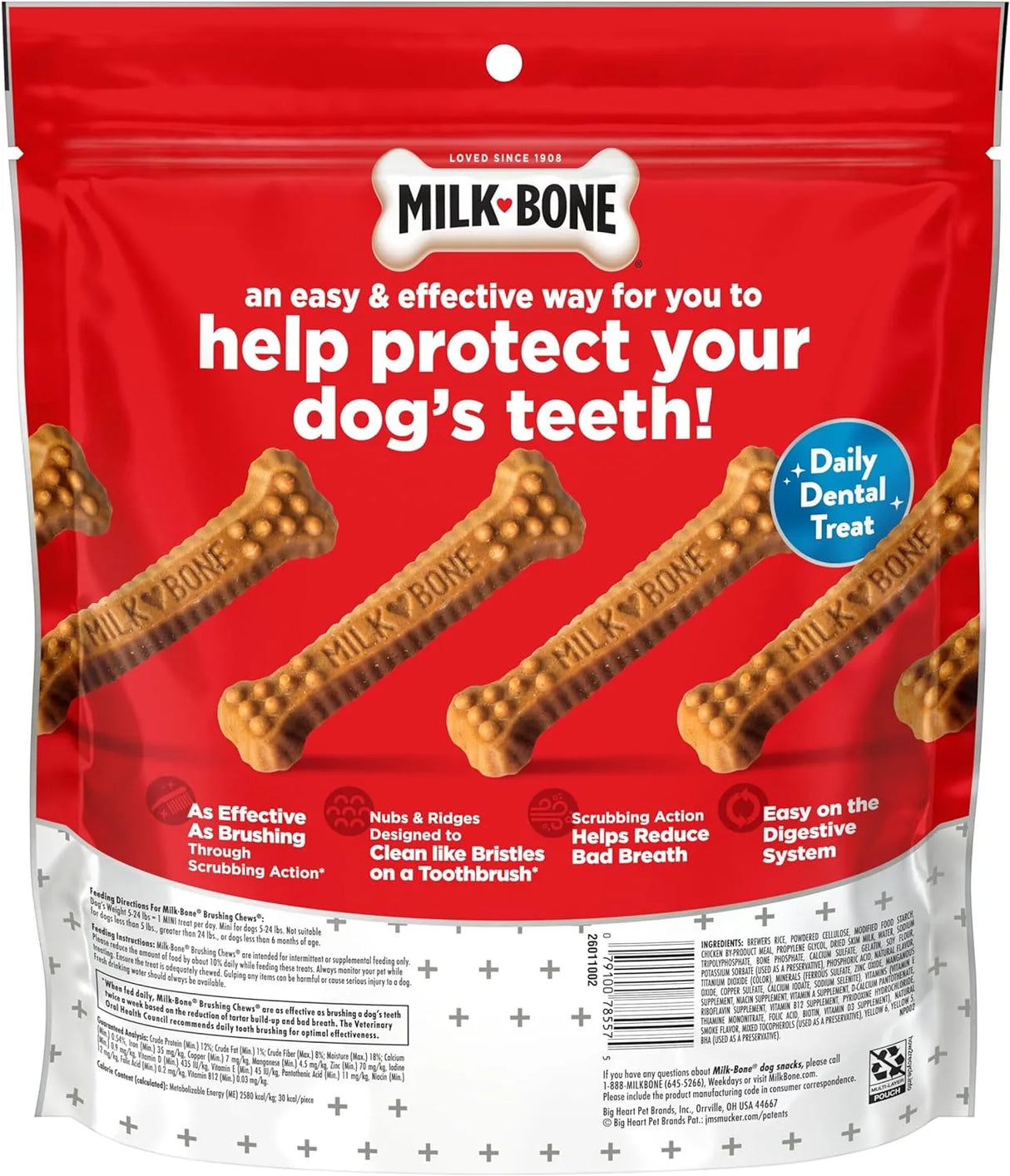 MILK BONE - Milk-Bone Original Brushing Chews Mini Dogs 48 Piezas - The Red Vitamin MX - Cuidado Dental Para Perros - {{ shop.shopifyCountryName }}