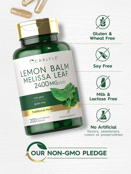 CARLYLE - Carlyle Lemon Balm 2400Mg. 200 Capsulas - The Red Vitamin MX - Suplementos Alimenticios - {{ shop.shopifyCountryName }}