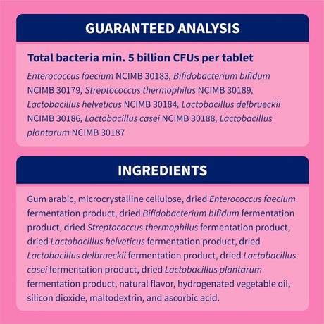 NUTRAMAX - Nutramax Proviable Probiotics for Dogs 60 Tabletas Masticables - The Red Vitamin MX - Probióticos Para Perros - {{ shop.shopifyCountryName }}