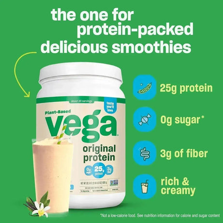 VEGA - Vega Original Protein Powder Creamy Vanilla 920Gr. - The Red Vitamin MX - Suplementos Alimenticios - {{ shop.shopifyCountryName }}