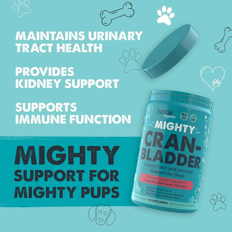 MIGHTY PAW - Mighty Paw Waggables Cran-Bladder 120 Masticables 2 Pack - The Red Vitamin MX - Salud De Tracto Urinario Para Perros - {{ shop.shopifyCountryName }}