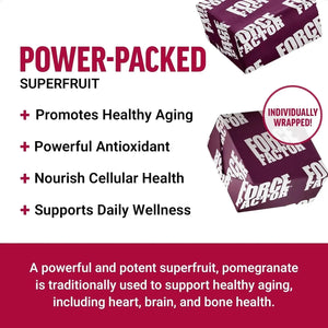 FORCE FACTOR - Force Factor Pomegranate Soft Chews 30 Masticables - The Red Vitamin MX - Suplementos Alimenticios - {{ shop.shopifyCountryName }}