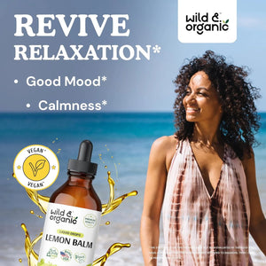 WILD & ORGANIC - Wild & Organic Lemon Balm Drops 4 Fl.Oz. - The Red Vitamin MX - Suplementos Alimenticios - {{ shop.shopifyCountryName }}
