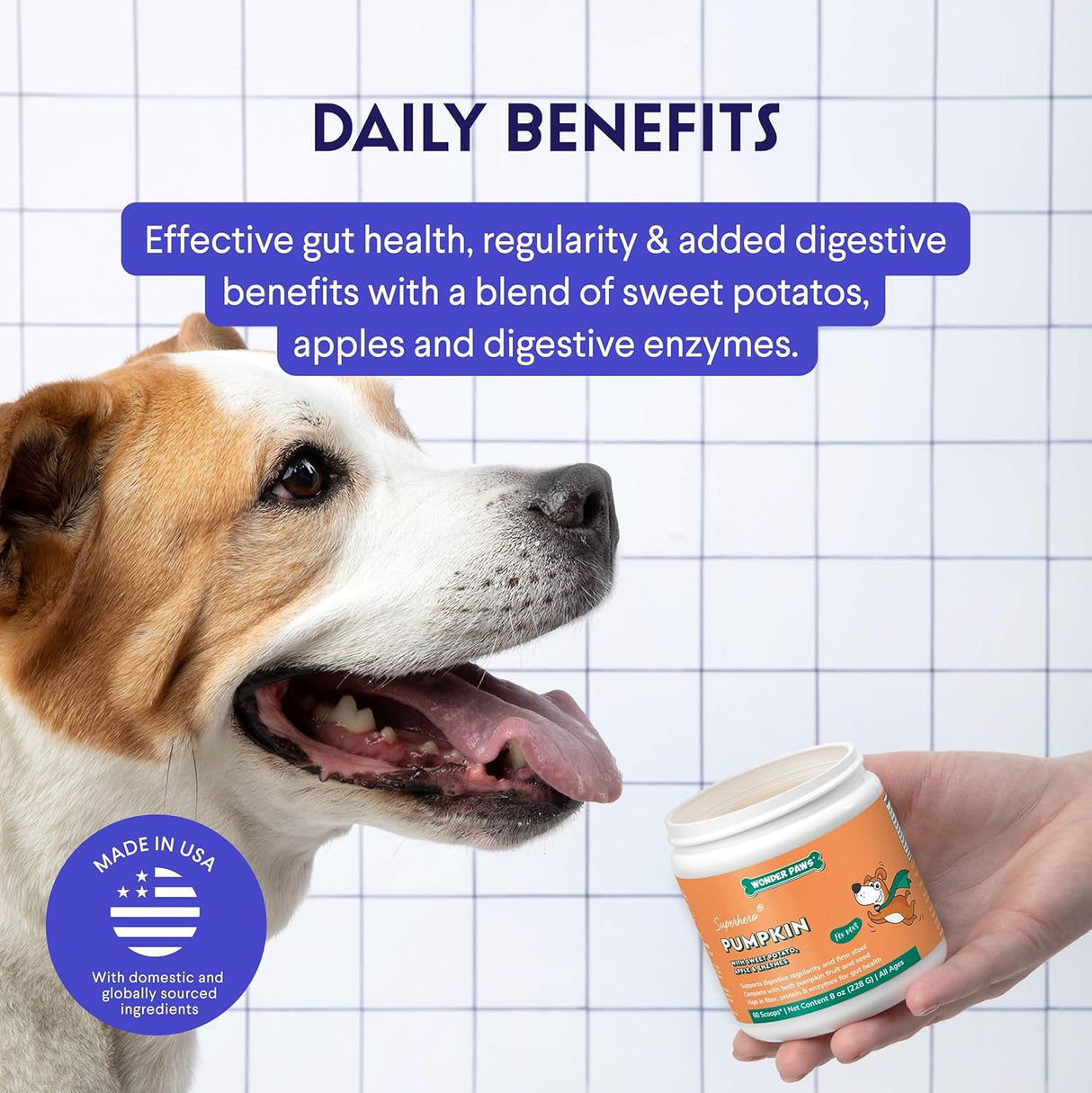 WONDER PAWS Organic Pumpkin for Dogs 228Gr.