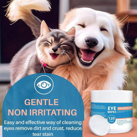 YIBESI - Yibesi Dog Eye Wipes 120 Toallitas 2 Pack - The Red Vitamin MX - Cuidado De Los Ojos De Los Perros - {{ shop.shopifyCountryName }}