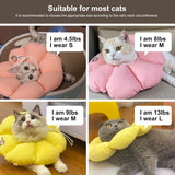 H HIDREAM Cat Cone Collar Pink Flower Small