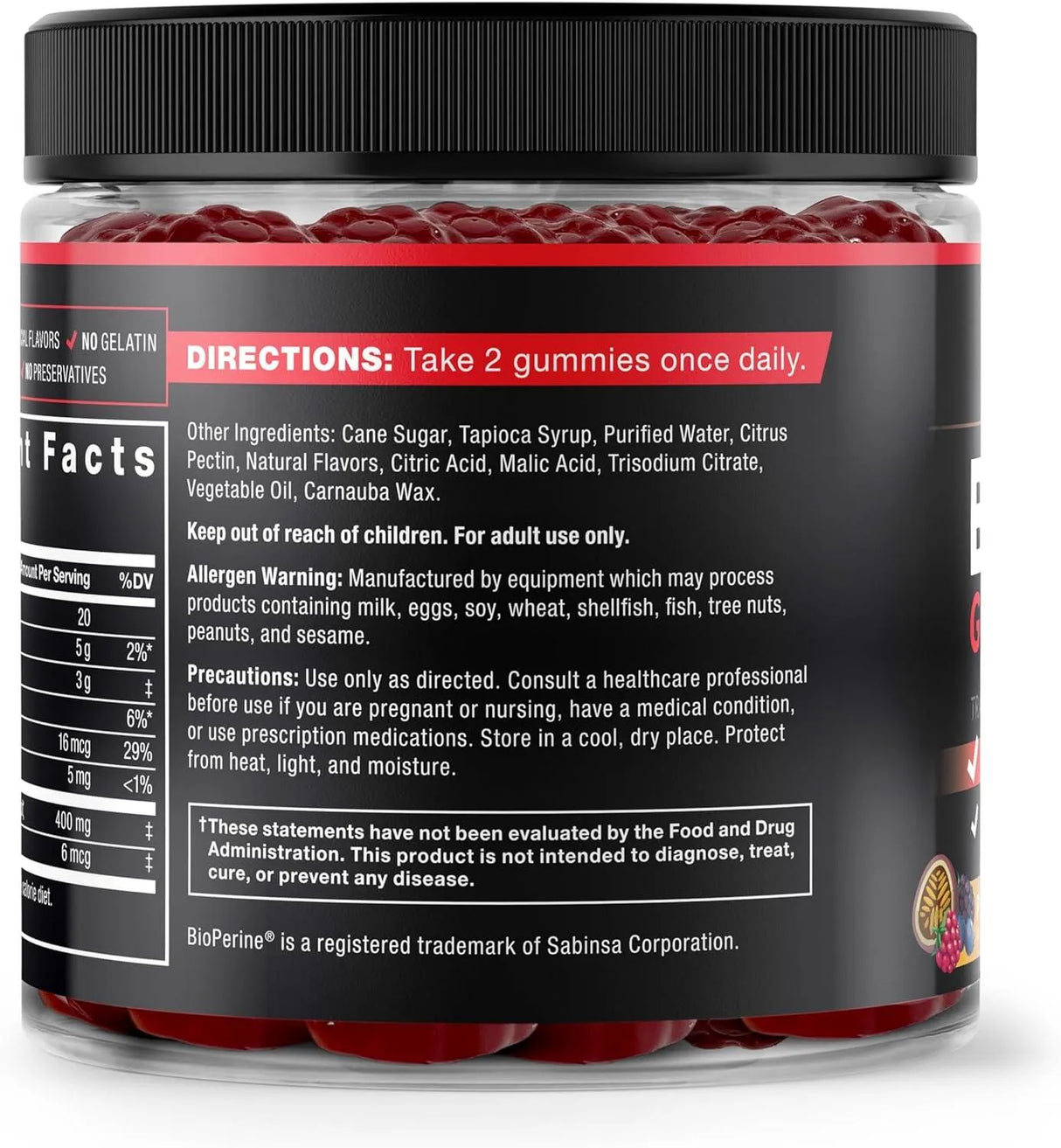 FORCE FACTOR - Force Factor Black Maca Gummies 60 Gomitas - The Red Vitamin MX - Suplementos Alimenticios - {{ shop.shopifyCountryName }}