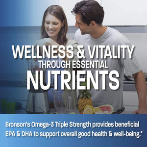 BRONSON - Bronson Omega 3 Fish Oil Triple Strength 2720Mg. 90 Capsulas Blandas - The Red Vitamin MX - Suplementos Alimenticios - {{ shop.shopifyCountryName }}