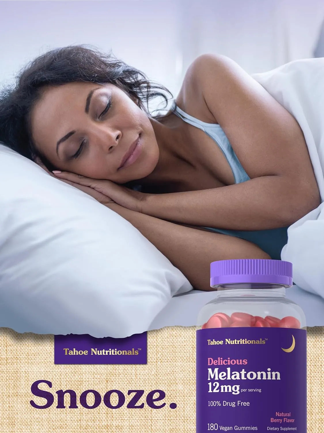 TAHOE NUTRITIONALS - Tahoe Nutritionals Melatonin Gummies 12Mg. 180 Gomitas - The Red Vitamin MX - Suplementos Alimenticios - {{ shop.shopifyCountryName }}