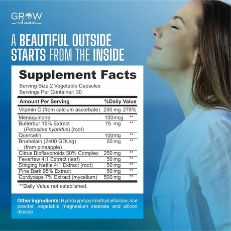 GROW VITAMIN - Grow Vitamin Lung Health Respiratory Support 60 Capsulas - The Red Vitamin MX - Suplementos Alimenticios - {{ shop.shopifyCountryName }}