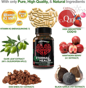 HERBTOPIA - Herbtopia Eternal Health Heart Health 60 Capsulas - The Red Vitamin MX - Suplementos Alimenticios - {{ shop.shopifyCountryName }}