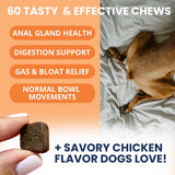 Under The Weather Scoot Stop Chews for Dogs 60 Masticables