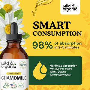 WILD & ORGANIC - Wild & Organic Chamomile Drops 4 Fl.Oz. - The Red Vitamin MX - Suplementos Alimenticios - {{ shop.shopifyCountryName }}