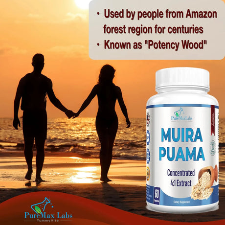 PUREMAX LABS - PureMax Labs Muira Puama 2200Mg. 60 Capsulas - The Red Vitamin MX - Suplementos Alimenticios - {{ shop.shopifyCountryName }}