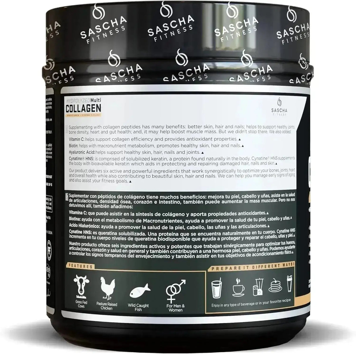 SASCHA FITNESS - SASCHA FITNESS Hydrolyzed Multi Collagen Peptides Tipes 1,2 & 3 Caramel Macchiato 507Gr. - The Red Vitamin MX - Suplementos Alimenticios - {{ shop.shopifyCountryName }}