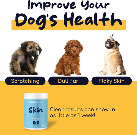 HEALTHY PUP - Healthy Pup Dog Fish Oil 180 Masticables - The Red Vitamin MX - Aceite De Pescado Para Perros - {{ shop.shopifyCountryName }}