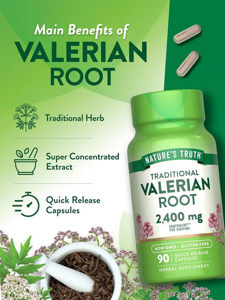 NATURE'S TRUTH - Nature's Truth Valerian Root 2400Mg. 90 Capsulas - The Red Vitamin MX - Suplementos Alimenticios - {{ shop.shopifyCountryName }}