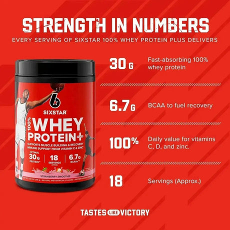 SIX STAR - Six Star Whey Protein Plus Strawberry Smoothie 816Gr. - The Red Vitamin MX - Suplementos Alimenticios - {{ shop.shopifyCountryName }}