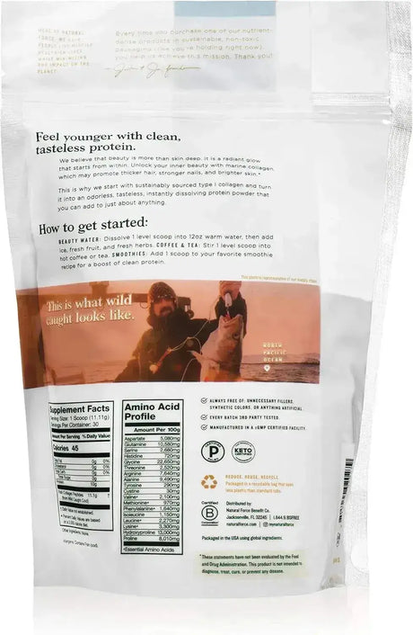 NATURAL FORCE - Natural Force Clean Marine Collagen Powder 333Gr. - The Red Vitamin MX - Suplementos Alimenticios - {{ shop.shopifyCountryName }}