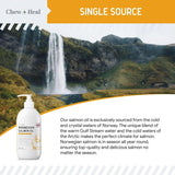 CHEW + HEAL - Chew + Heal Labs Salmon Oil for Dogs 32 Fl.Oz. - The Red Vitamin MX - Aceite De Pescado Para Perros - {{ shop.shopifyCountryName }}