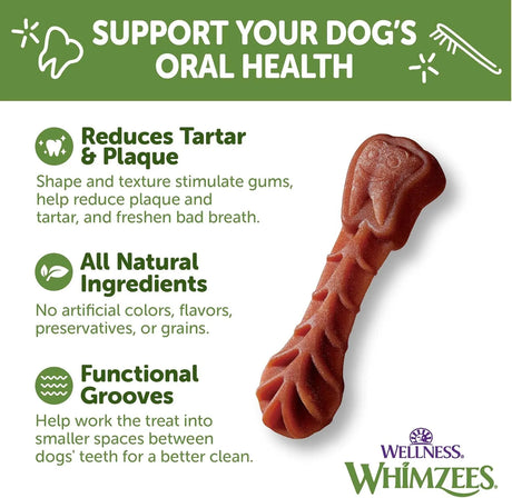 WELLNESS WHIMZEES - WHIMZEES Wellness Brushzees Dog Dental Treats Extra Small Size Stick 48 Piezas - The Red Vitamin MX - Cuidado Dental Para Perros - {{ shop.shopifyCountryName }}