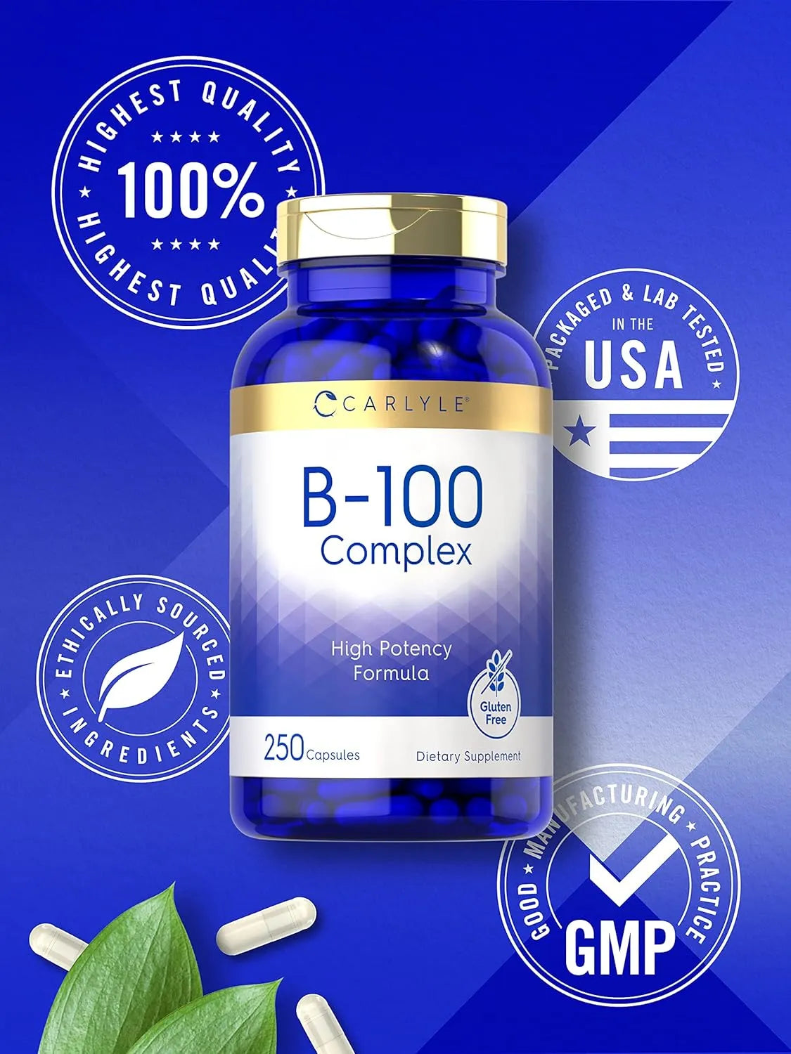 CARLYLE - Carlyle B-100 Complex 250 Capsulas - The Red Vitamin MX - Suplementos Alimenticios - {{ shop.shopifyCountryName }}
