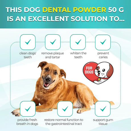 ALFA LOVE PETS - Alfa Love Pets Dog Dental Powder 50Gr. - The Red Vitamin MX - Cuidado Dental Para Perros - {{ shop.shopifyCountryName }}