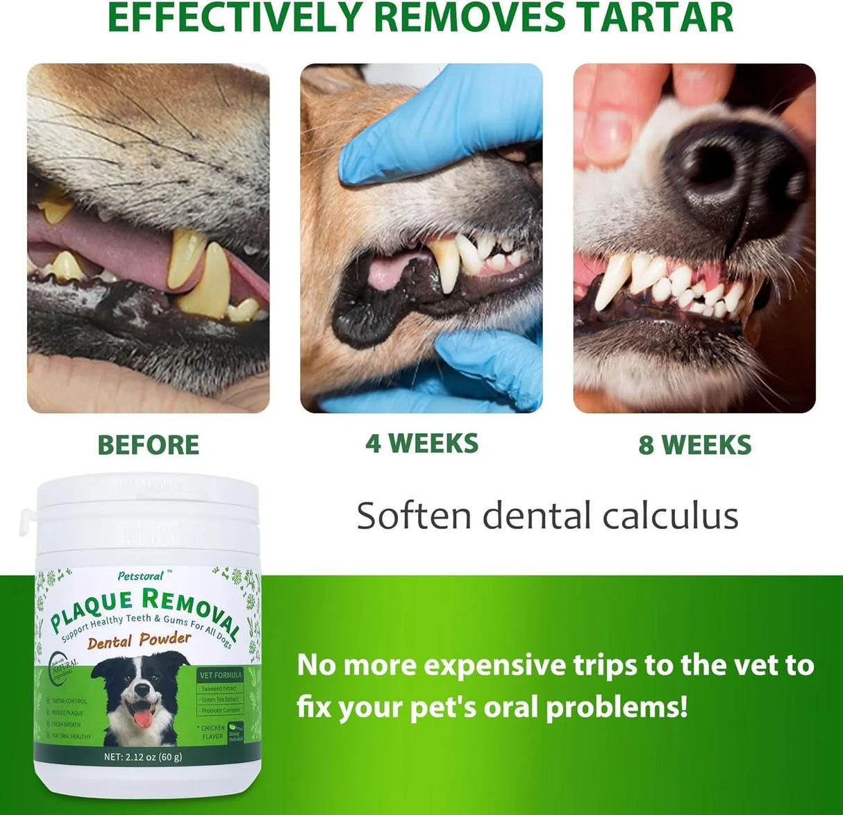 PETSTORAL - Petstoral Plaque Removal Natural Dental Powder 60Gr. - The Red Vitamin MX - Cuidado Dental Para Perros - {{ shop.shopifyCountryName }}