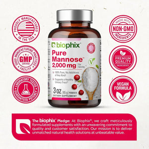 BIOPHIX - Biophix Pure Mannose 2000Mg. 85Gr. - The Red Vitamin MX - Suplementos Alimenticios - {{ shop.shopifyCountryName }}