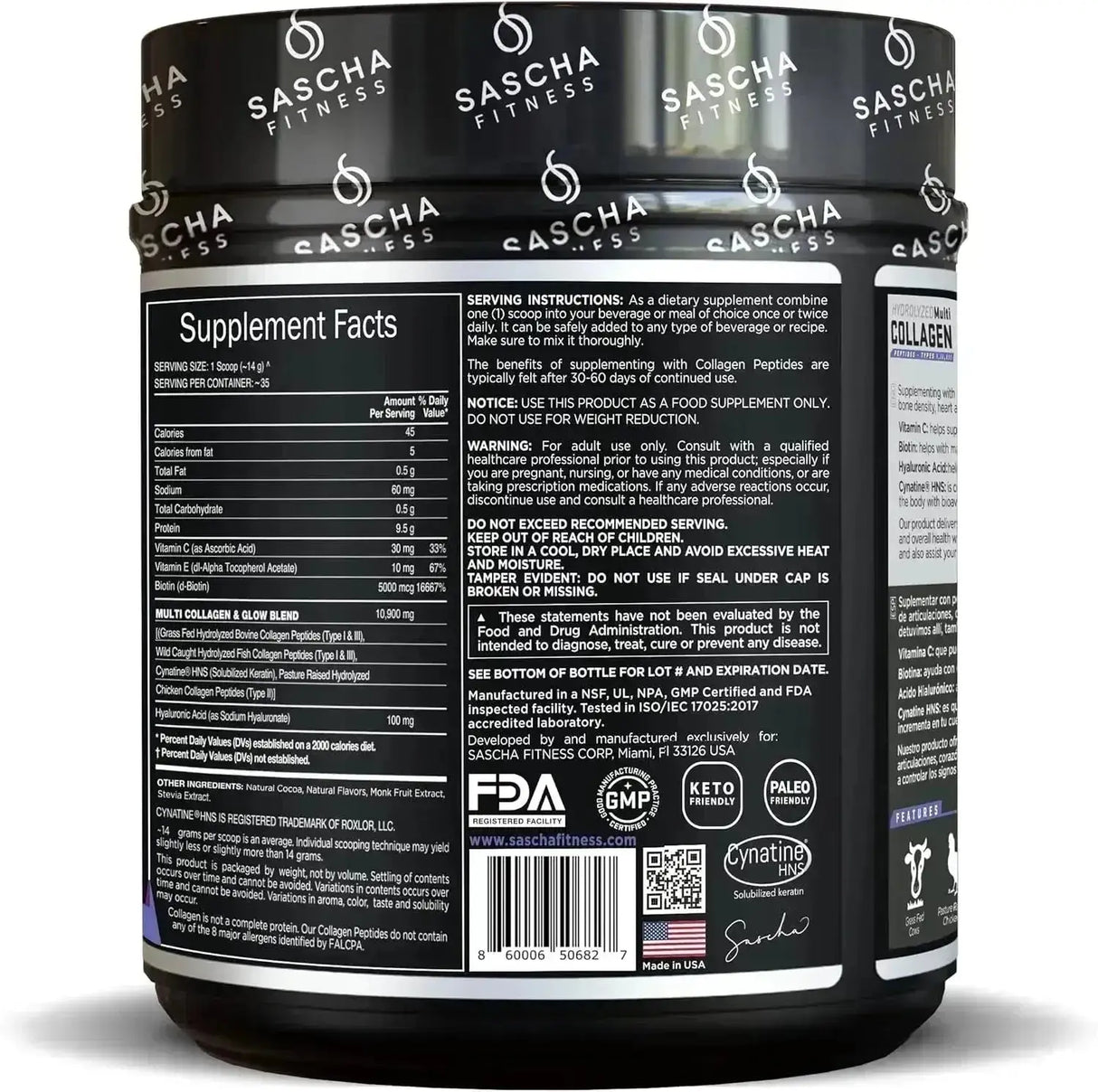 SASCHA FITNESS - SASCHA FITNESS Hydrolyzed Multi Collagen Peptides Tipes 1,2 & 3 Chocolate 490Gr. - The Red Vitamin MX - Suplementos Alimenticios - {{ shop.shopifyCountryName }}