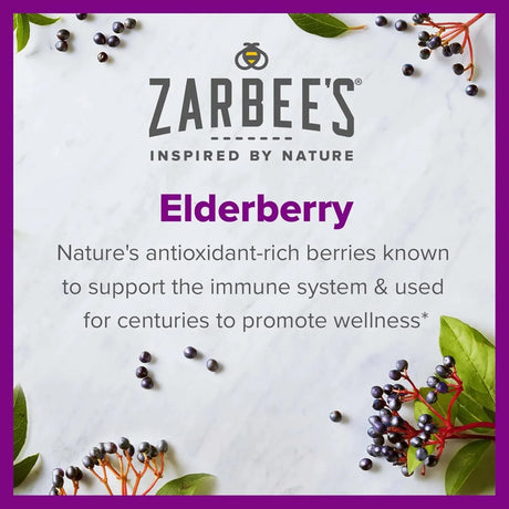ZARBEE'S NATURALS - Zarbee's Elderberry Gummy 60 Gomitas - The Red Vitamin MX - Suplementos Alimenticios - {{ shop.shopifyCountryName }}