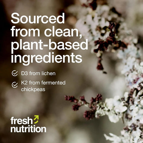 FRESH NUTRITION - Fresh Nutrition Vegan Vitamin D3 + K2 90 Capsulas - The Red Vitamin MX - Suplementos Alimenticios - {{ shop.shopifyCountryName }}