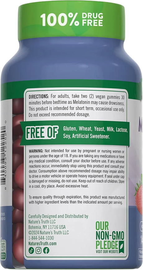 NATURE'S TRUTH - Nature's Truth Melatonin Gummies 10Mg. 140 Gomitas - The Red Vitamin MX - Suplementos Alimenticios - {{ shop.shopifyCountryName }}