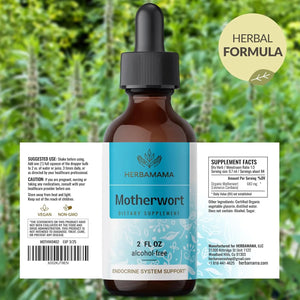 HERBAMAMA - HERBAMAMA Motherwort Tincture 2 Fl.Oz. - The Red Vitamin MX - Suplementos Alimenticios - {{ shop.shopifyCountryName }}