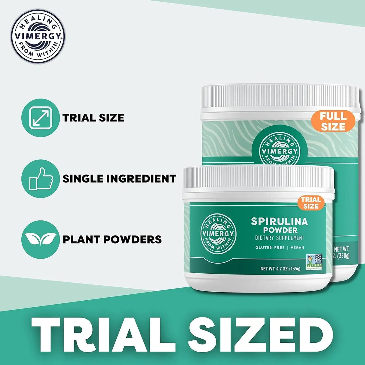 VIMERGY - Vimergy Spirulina Powder 135Gr. - The Red Vitamin MX - Suplementos Alimenticios - {{ shop.shopifyCountryName }}
